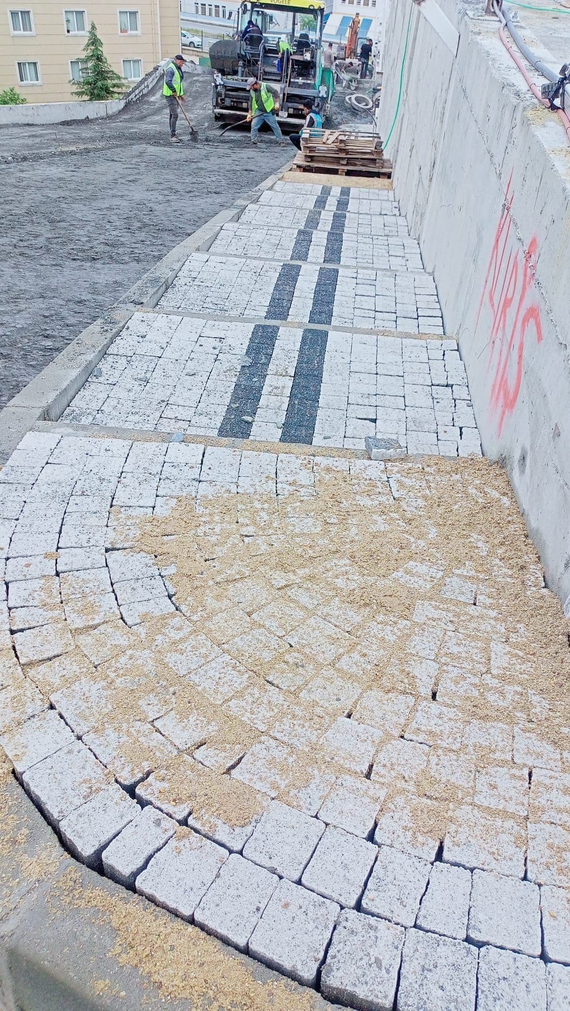 Parke Taşı Uygulaması Kaldırım ve parke taşı uygulaması