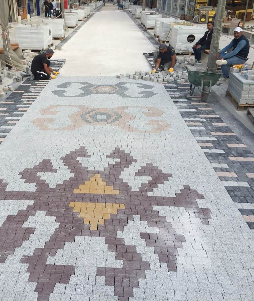 Dekoratif Parke Desen Dekoratif parke taş desen