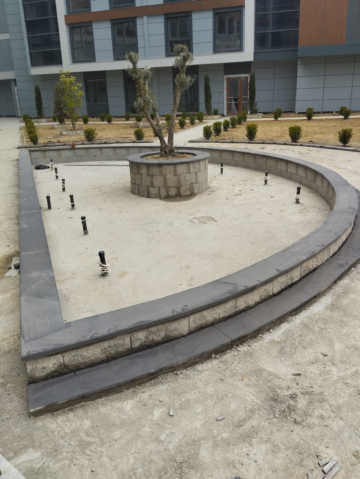 Site Peyzaj Oturma Alanı Site bahçesi peyzaj oturma alanı tasarımı