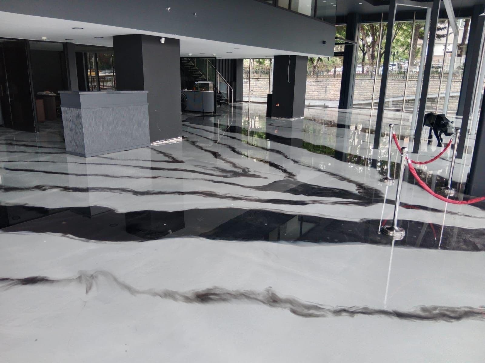 Mermer Epoksi Dekoratif mermer görünümlü epoksi